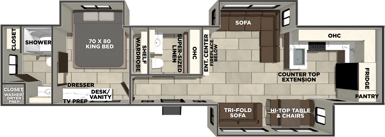 Lacrosse 39FK Floorplan